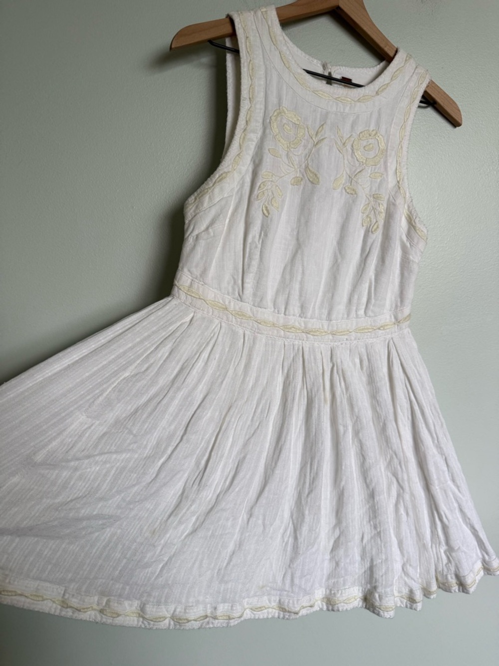 Free People Birds of a Feather White & Cream Embroidered Dress - Picture 7 of 11